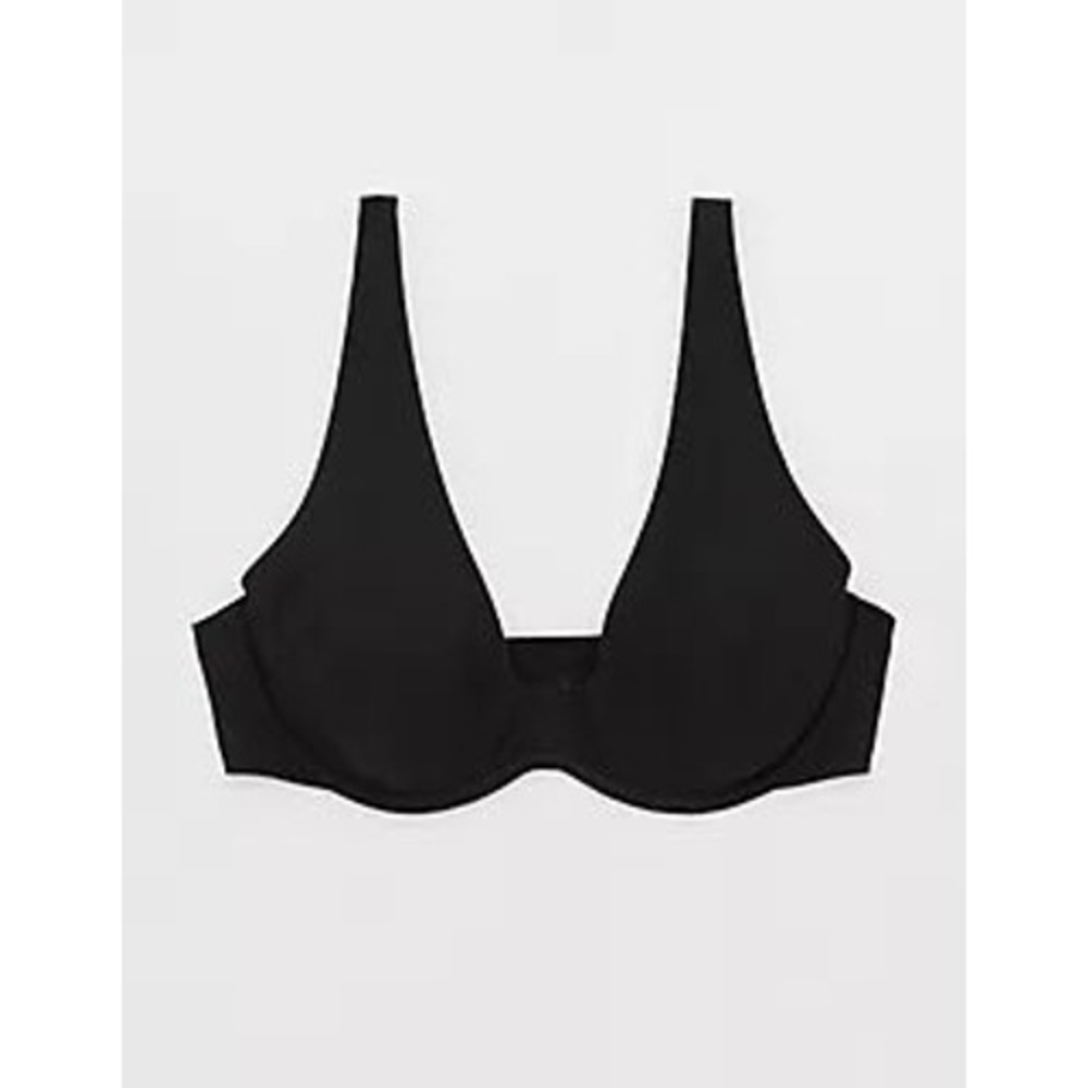 Aerie SMOOTHEZ Real Good‎ Unlined Underwire Bra Black 34DD 3792-3277-001